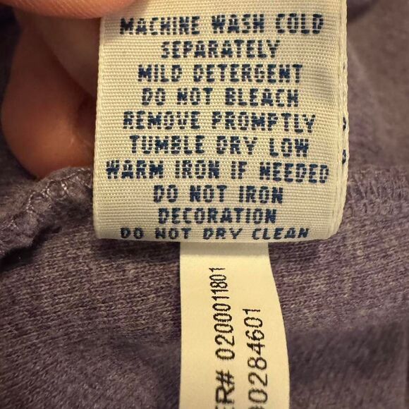 Polo Ralph Lauren Men’s Large Purple Quarter Zip Pullover 100% Cotton Sweater - Picture 6 of 6